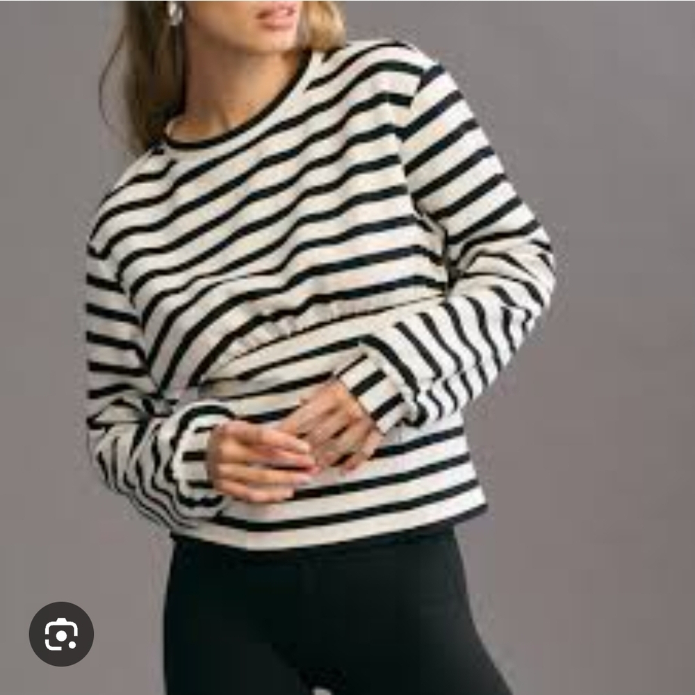Maeve Black and White Women's Top